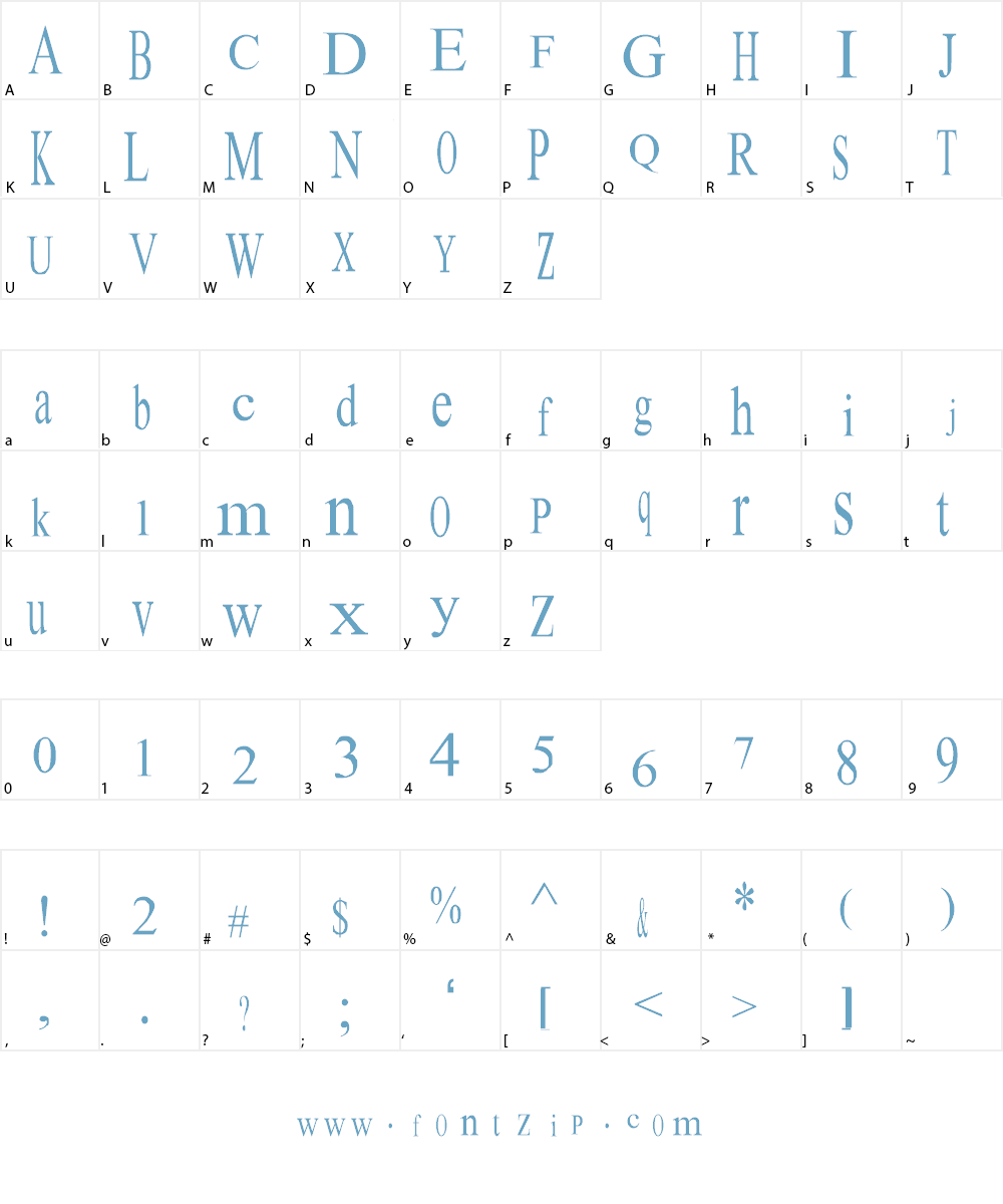 m. fatchul afandi serif Font Character